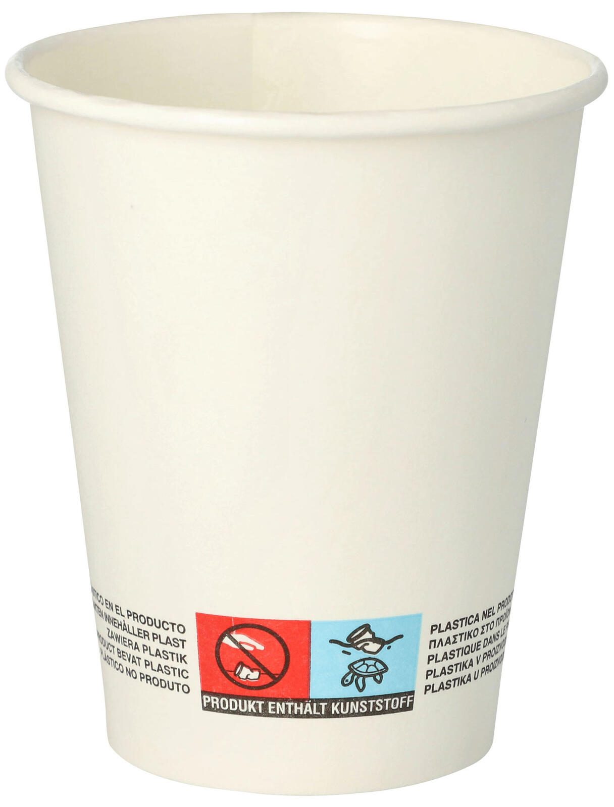 PAPSTAR pure Einweg-Trinkbecher 8 cm 0,2 l weiß