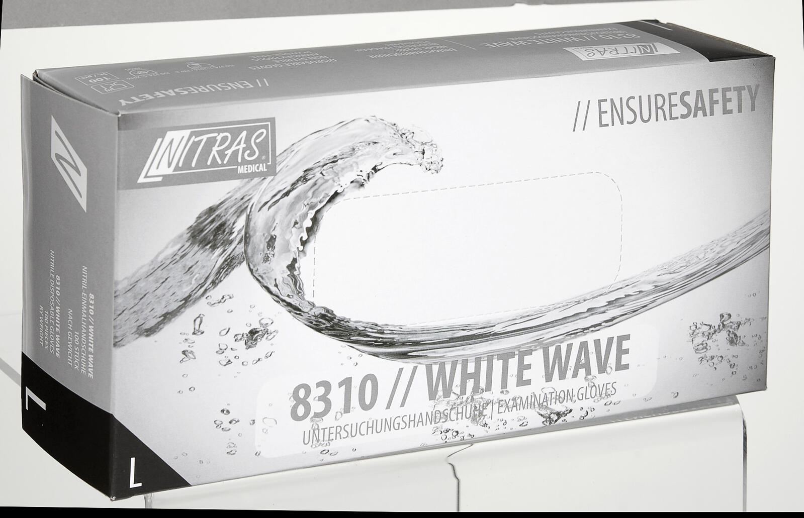 NITRAS® Einmalhandschuhe WHITE WAVE L weiß