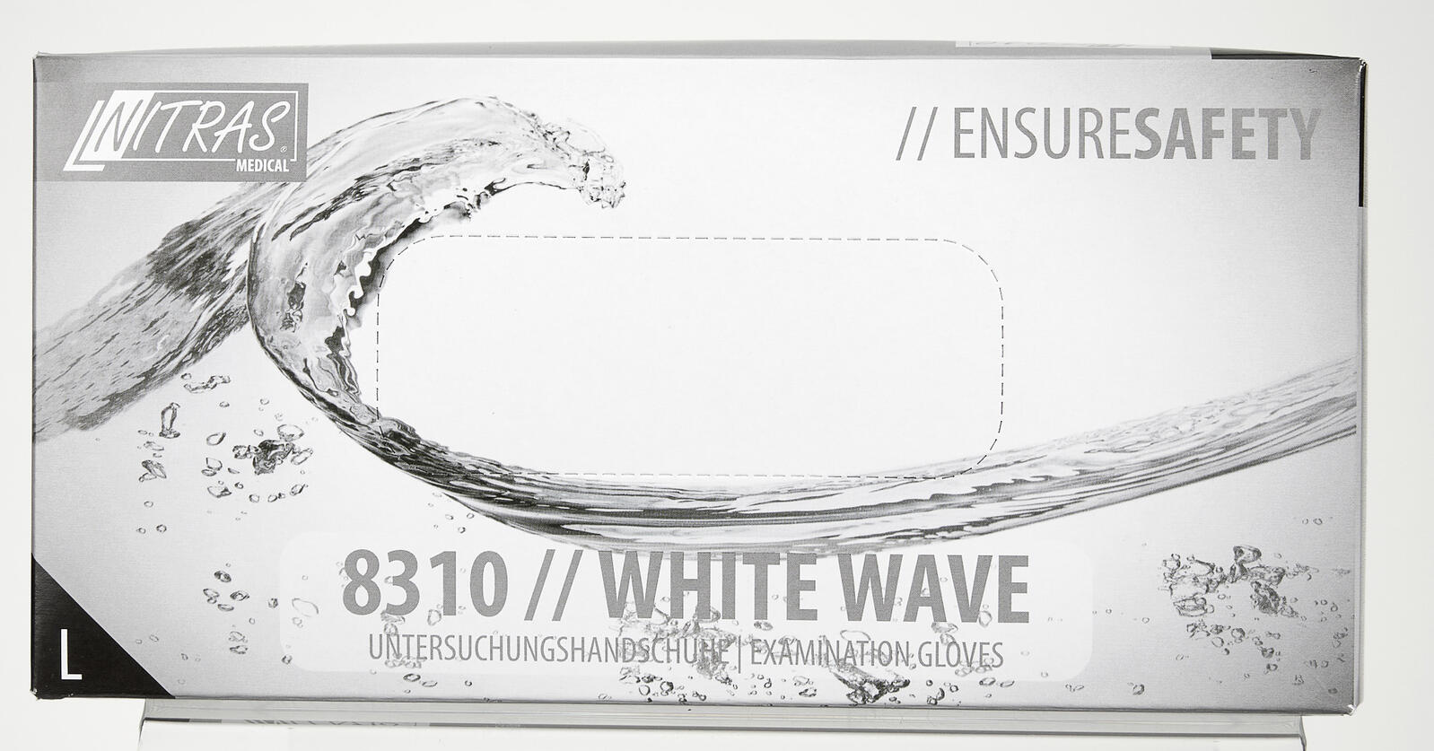 NITRAS® Einmalhandschuhe WHITE WAVE L weiß