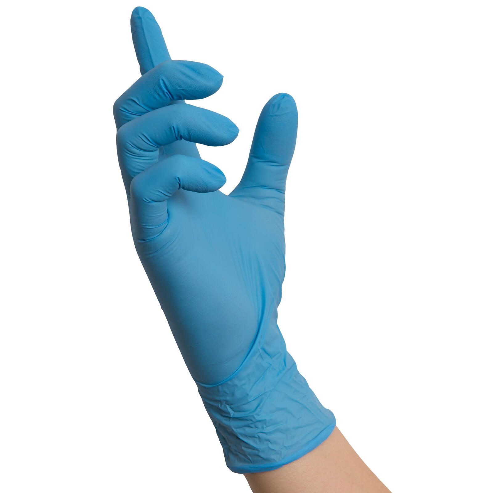 NITRAS® Einmalhandschuhe BLUE WAVE L blau
