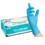 NITRAS® Einmalhandschuhe BLUE WAVE L blau