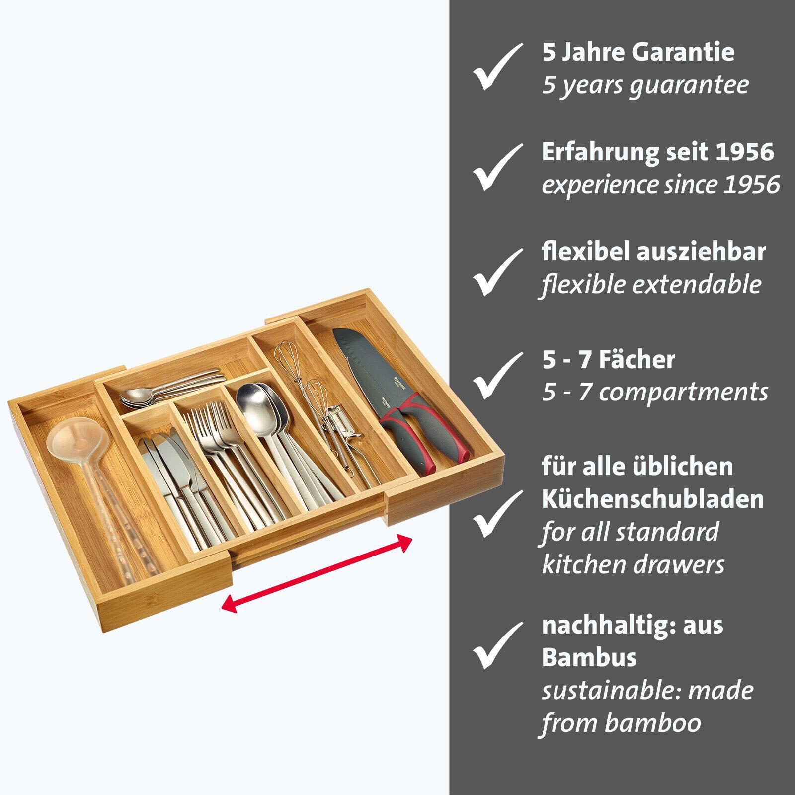 WESTMARK Besteckkasten Bambus braun