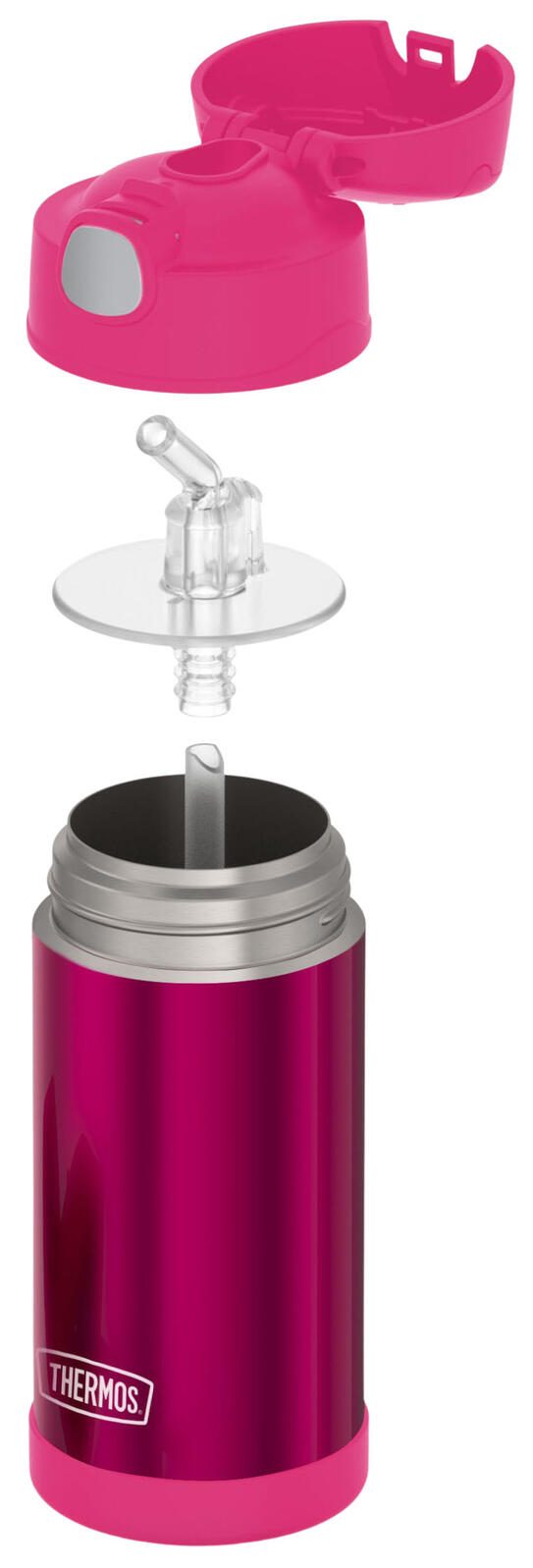 THERMOS® Isolier-Trinkflasche FUNTAINER Kids Straw 0,35 l pink