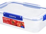 sistema® Frischhaltedose KLIP-IT + 7.9 cm hoch 2,2 l transparent, blau