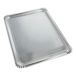 PAPSTAR Einweg-Servierplatten silber