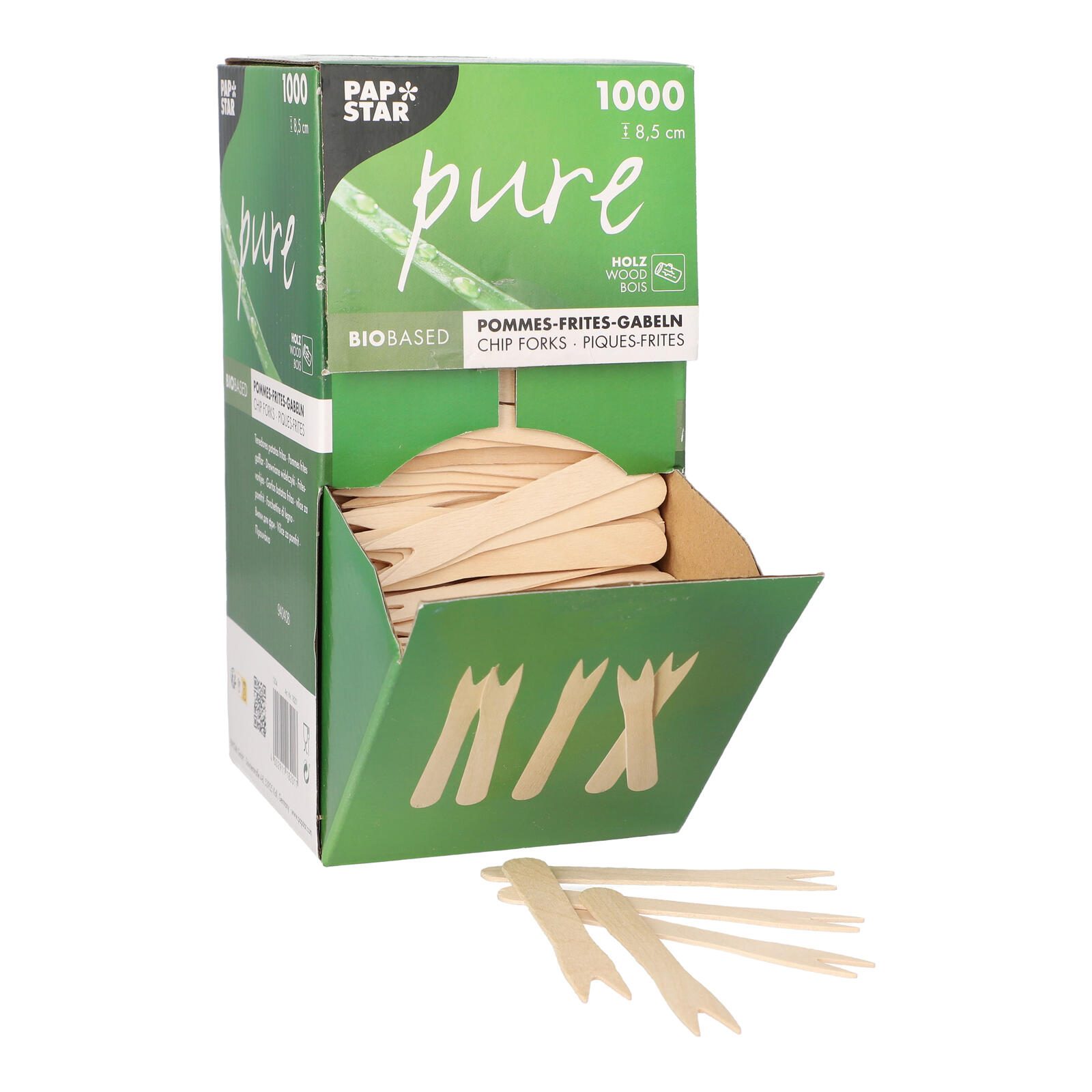 PAPSTAR Pommesgabel pure braun