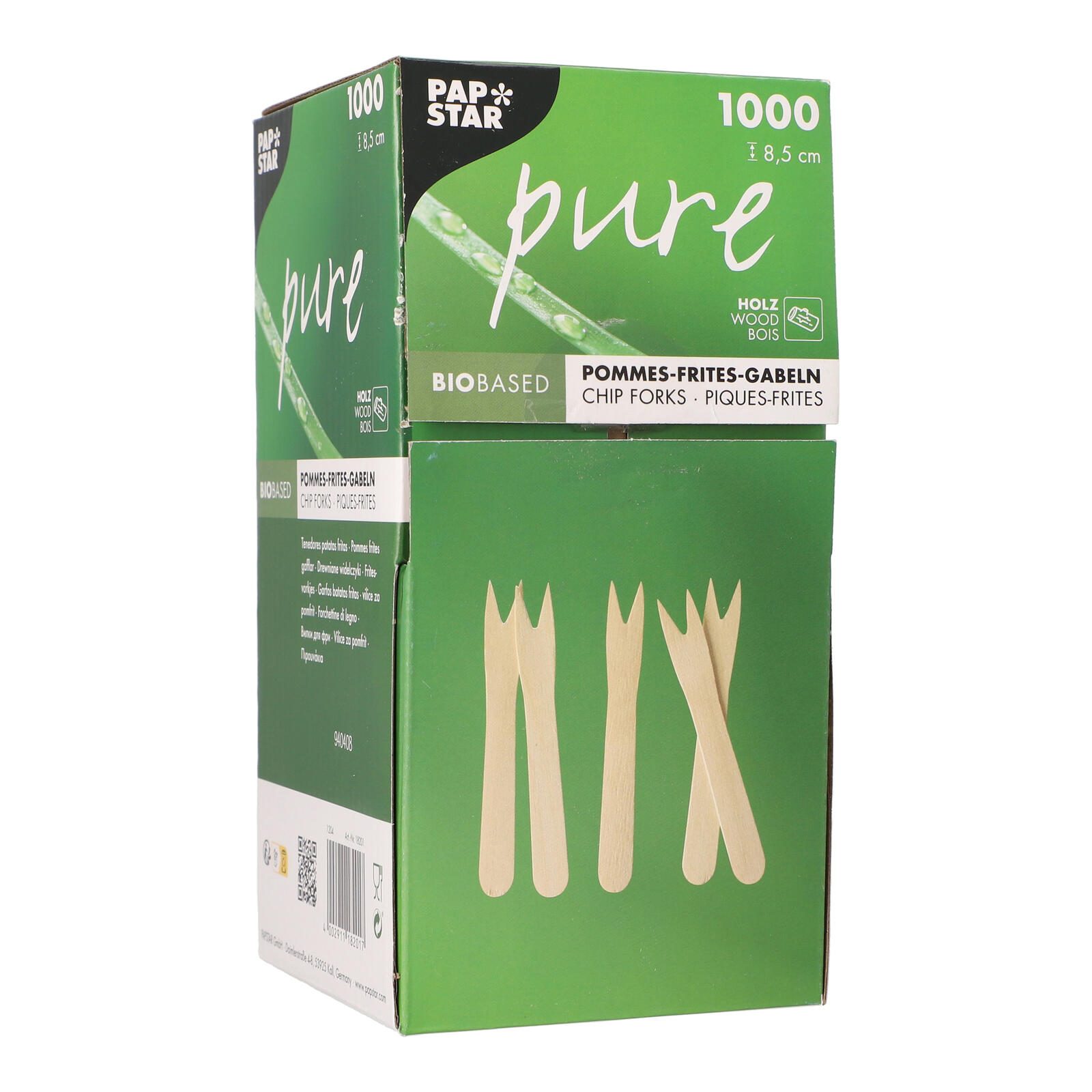 PAPSTAR Pommesgabel pure braun