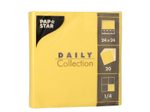 PAPSTAR Servietten 24,0 x 24,0 cm 2-lagig gelb