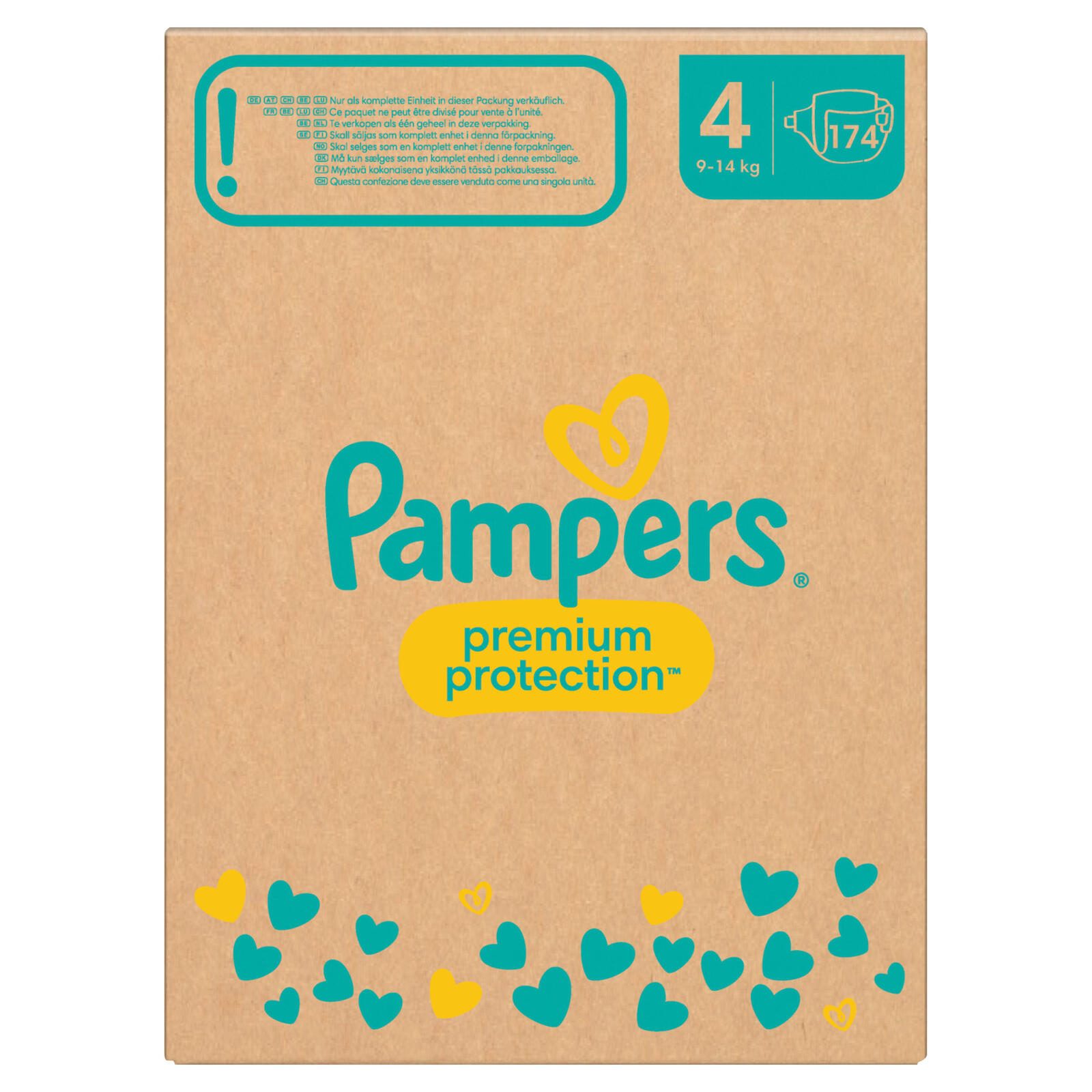 Pampers® Windeln Premium Protection Größe 4 (9-14kg) für Babys und Kleinkinder (4-18 Monate)