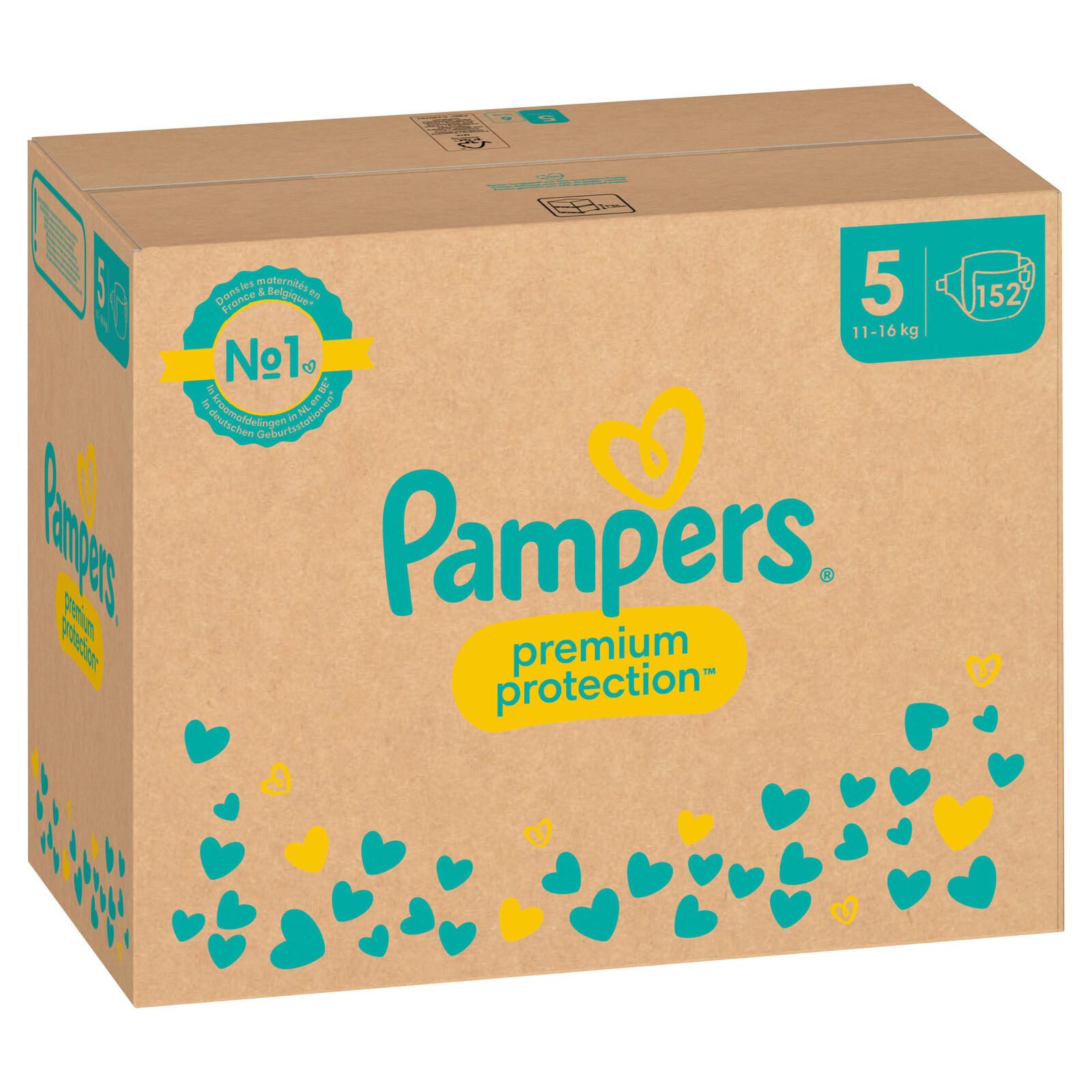 Pampers® Windeln Premium Protection Größe 5 (11-16kg) für Babys und Kleinkinder (4-18 Monate)