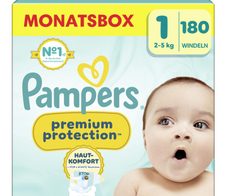 Pampers® Windeln Premium Protection Größe 1 (2-5kg) für Neugeborene (0-3 Monate)