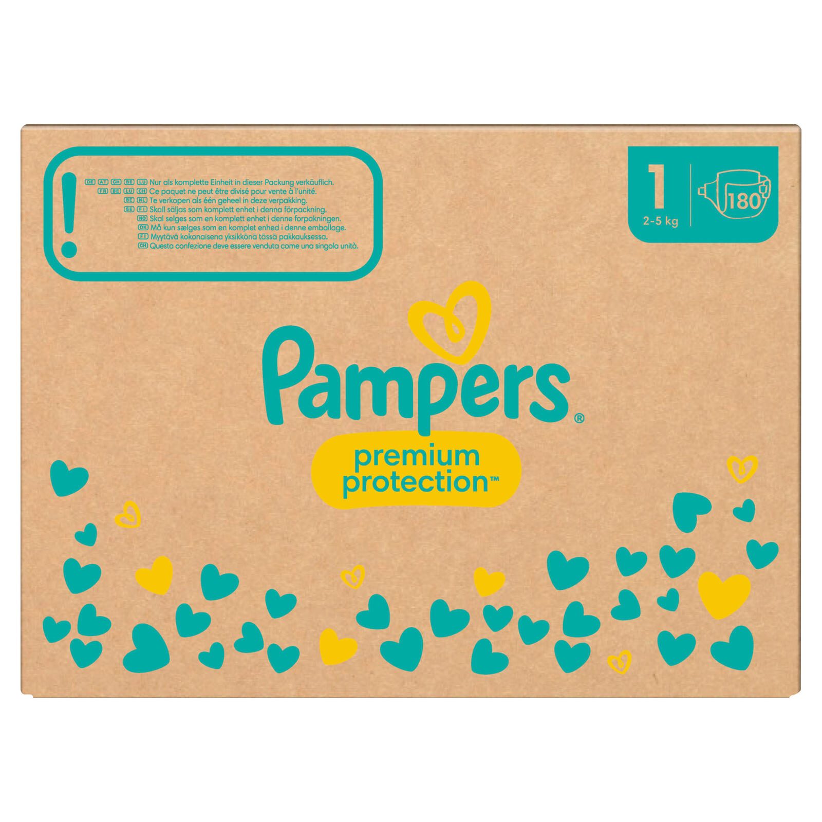 Pampers® Windeln Premium Protection Größe 1 (2-5kg) für Neugeborene (0-3 Monate)