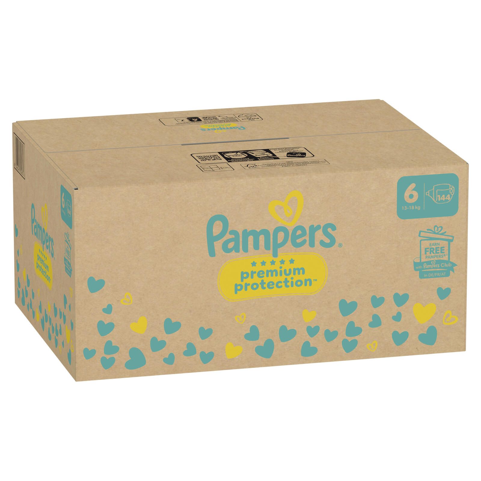 Pampers® Windeln Premium Protection Größe 6 (13+kg) für Kids und Teens (4-12 Jahre)