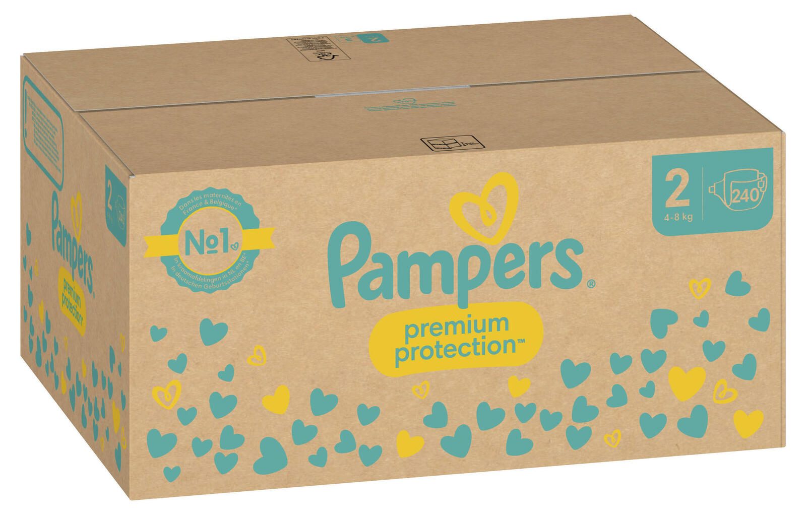 Pampers® Windeln Premium Protection Größe 2 (4-8kg) für Neugeborene (0-3 Monate)