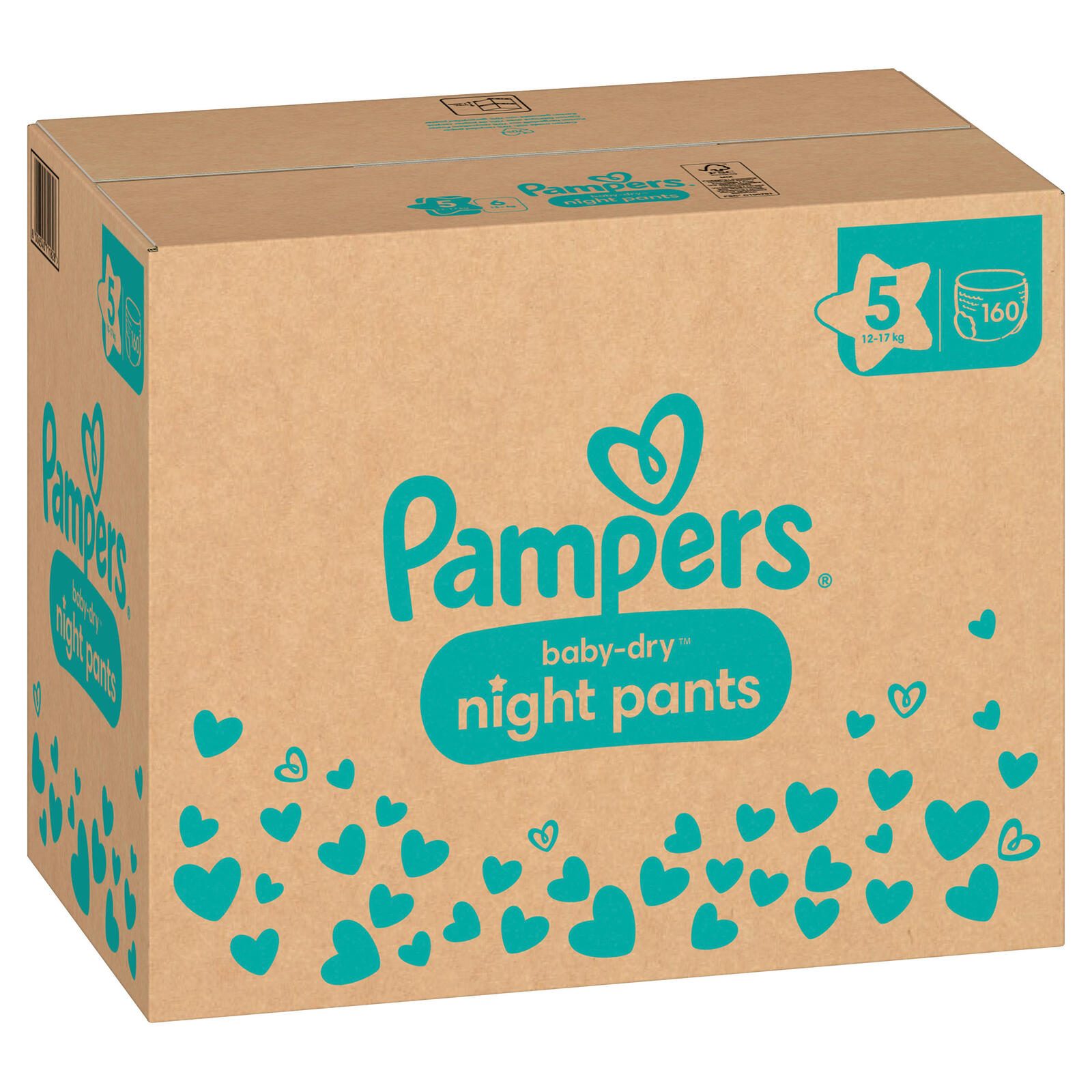 Pampers® Windeln Baby Dry Night Größe 5 (12-17kg) für Babys und Kleinkinder (4-18 Monate)