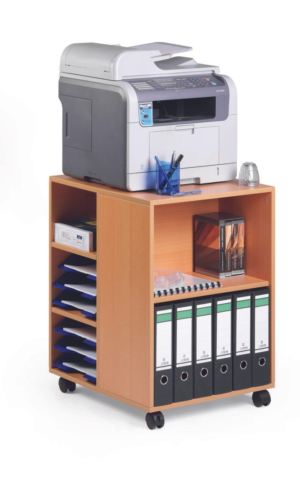 DURABLE Bürowagen 52,8 x 59,2 x 74,8 cm buche