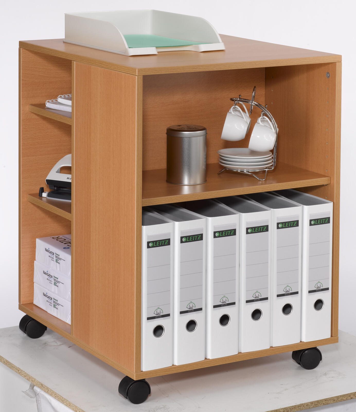 DURABLE Bürowagen 52,8 x 59,2 x 74,8 cm buche