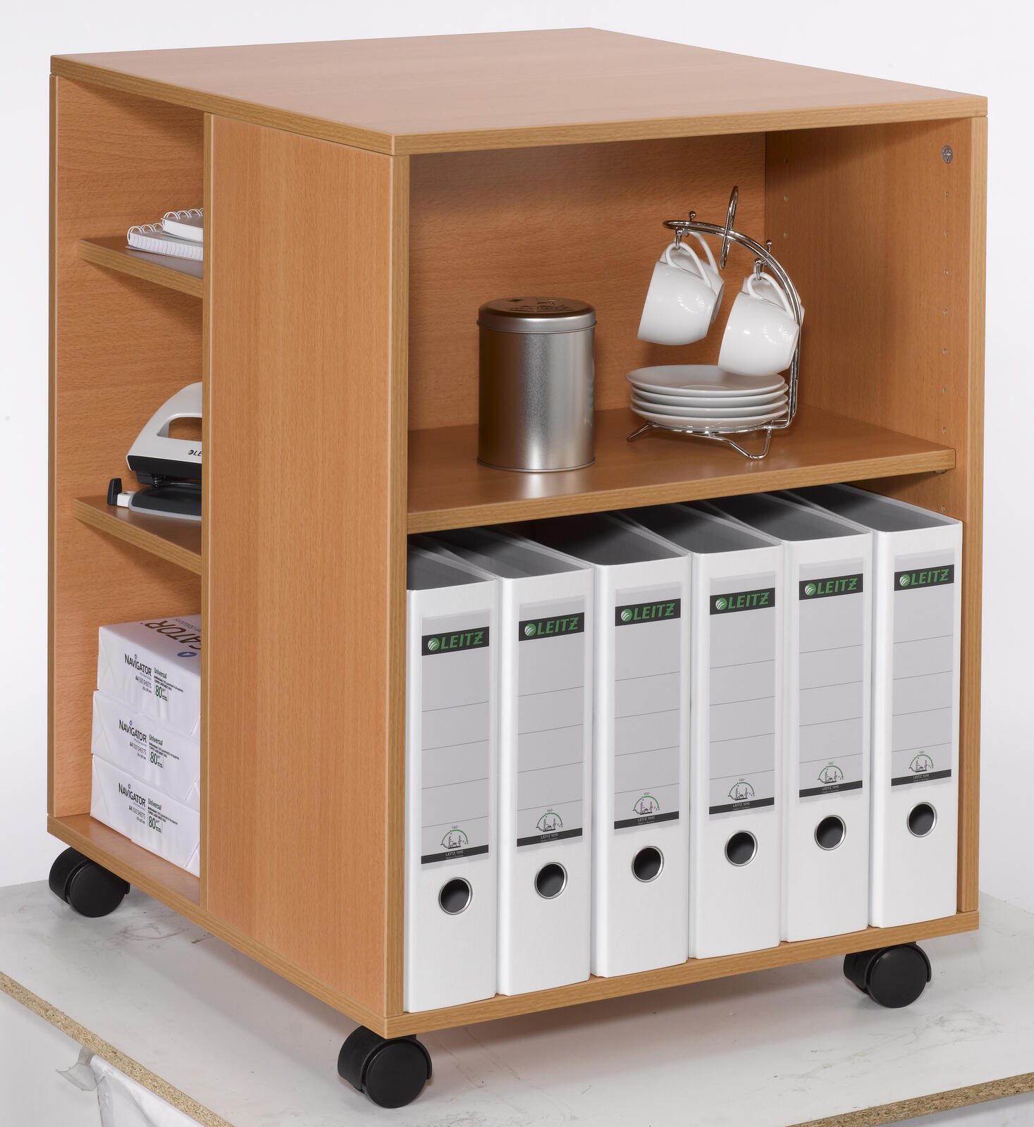 DURABLE Bürowagen 52,8 x 59,2 x 74,8 cm buche