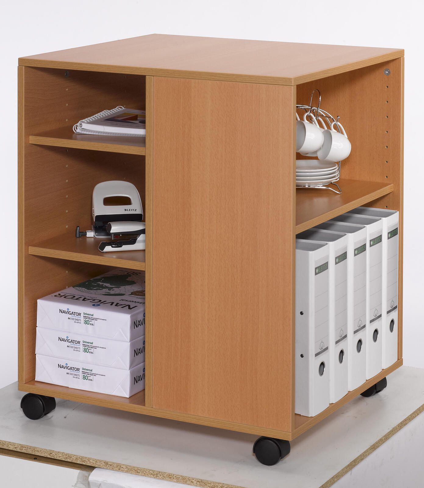 DURABLE Bürowagen 52,8 x 59,2 x 74,8 cm buche