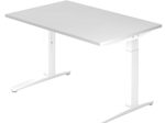 HAMMERBACHER höhenverstellbarer Schreibtisch VXB12/W/WW weiß