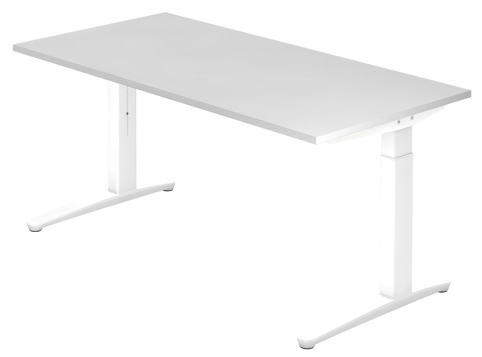 HAMMERBACHER höhenverstellbarer Schreibtisch VXB16/W/WW weiß