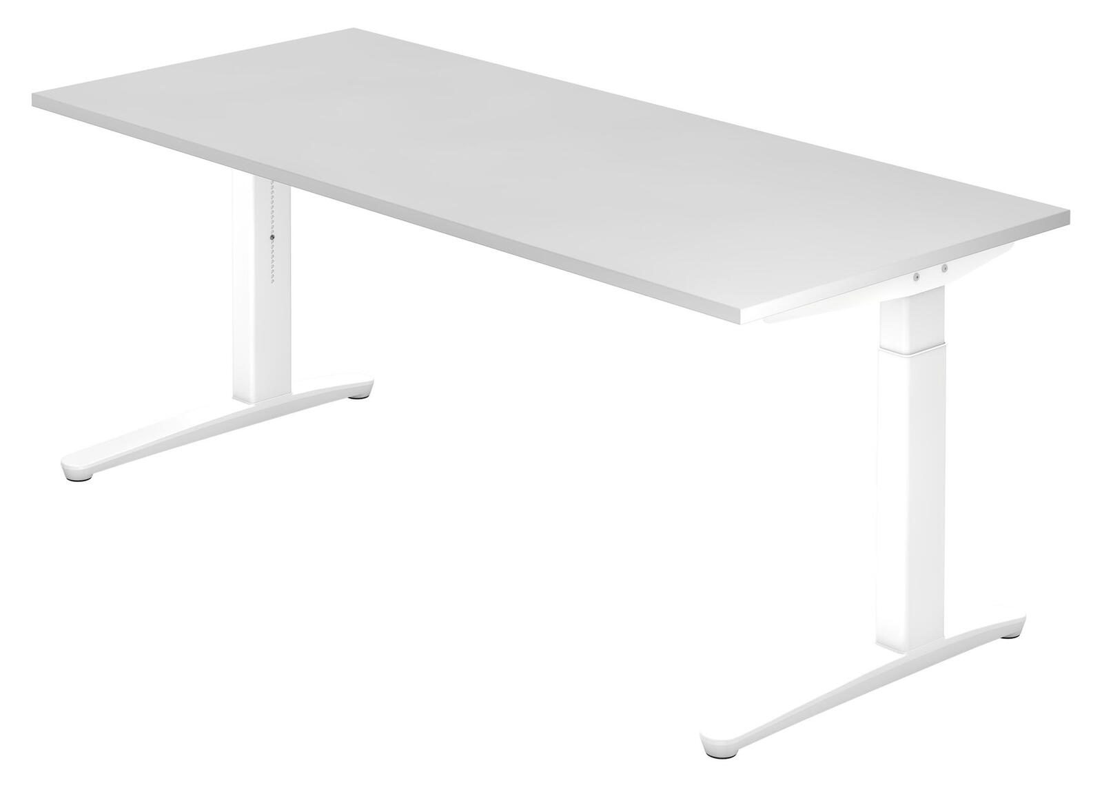 HAMMERBACHER höhenverstellbarer Schreibtisch VXB19/W/WW weiß