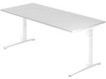 HAMMERBACHER höhenverstellbarer Schreibtisch VXB19/W/WW weiß