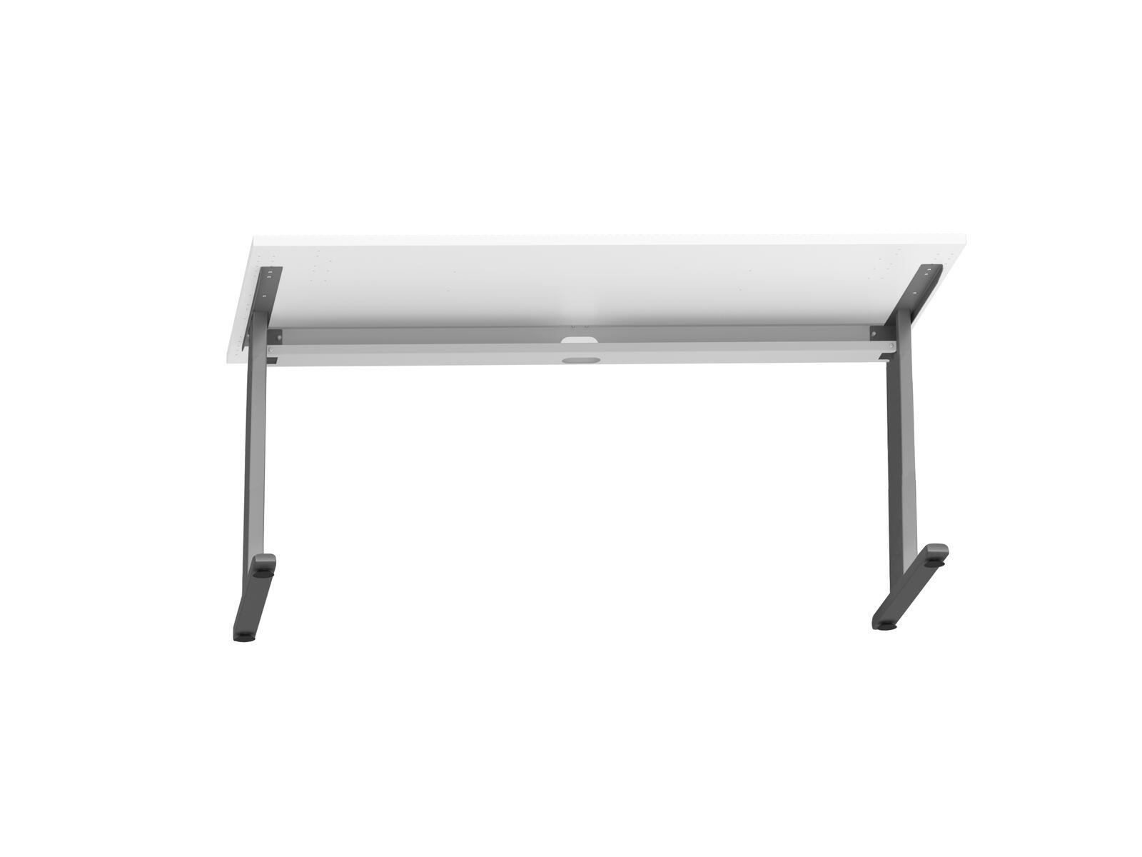 HAMMERBACHER höhenverstellbarer Schreibtisch VXB19/6/SS buche, silber