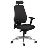 AMSTYLE Bürostuhl mit Kopfstütze SPM1.279 schwarz
