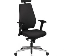 AMSTYLE Bürostuhl mit Kopfstütze SPM1.279 schwarz