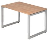 HAMMERBACHER höhenverstellbarer Schreibtisch VRS12/N/S nussbaum