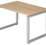 HAMMERBACHER höhenverstellbarer Schreibtisch VRS12/E/S eiche