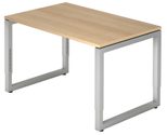 HAMMERBACHER höhenverstellbarer Schreibtisch VRS12/E/S eiche
