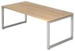 HAMMERBACHER höhenverstellbarer Schreibtisch VRS2E/E/S eiche