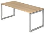 HAMMERBACHER höhenverstellbarer Schreibtisch VRS19/E/S eiche