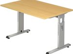 HAMMERBACHER höhenverstellbarer Schreibtisch VOS12/6/S buche