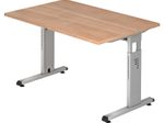 HAMMERBACHER höhenverstellbarer Schreibtisch VOS12/N/S nussbaum