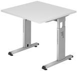 HAMMERBACHER höhenverstellbarer Schreibtisch VOS08/W/S weiß