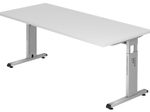 HAMMERBACHER höhenverstellbarer Schreibtisch VOS19/W/S weiß