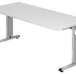 HAMMERBACHER höhenverstellbarer Schreibtisch VOS19/W/S weiß