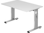 HAMMERBACHER höhenverstellbarer Schreibtisch VOS12/W/S weiß