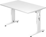 HAMMERBACHER höhenverstellbarer Schreibtisch VOS12/W/W weiß