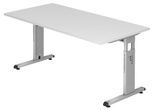 HAMMERBACHER höhenverstellbarer Schreibtisch VOS16/W/S weiß
