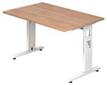 HAMMERBACHER höhenverstellbarer Schreibtisch VOS12/N/W nussbaum