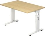 HAMMERBACHER höhenverstellbarer Schreibtisch VOS12/3/W ahorn