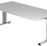 HAMMERBACHER höhenverstellbarer Schreibtisch VOS2E/5/S lichtgrau
