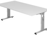 HAMMERBACHER höhenverstellbarer Schreibtisch VOS2E/W/S weiß
