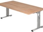 HAMMERBACHER höhenverstellbarer Schreibtisch VOS2E/N/S nussbaum