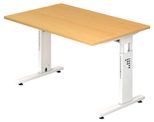 HAMMERBACHER höhenverstellbarer Schreibtisch VOS12/6/W buche