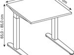 HAMMERBACHER höhenverstellbarer Schreibtisch VQS08/E/S eiche